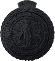 Army National Guard Recruiting and Retention Master Black Metal Badge