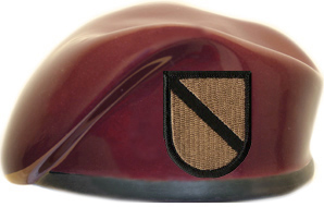 623rd Quartermaster Company Ceramic Beret With Flash