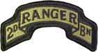 75th Ranger 2nd Battalion Multicam Scroll