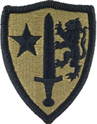 Alpha Unit Command OCP Scorpion Shoulder Patches - Military