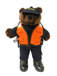 teddy bear in marine uniform